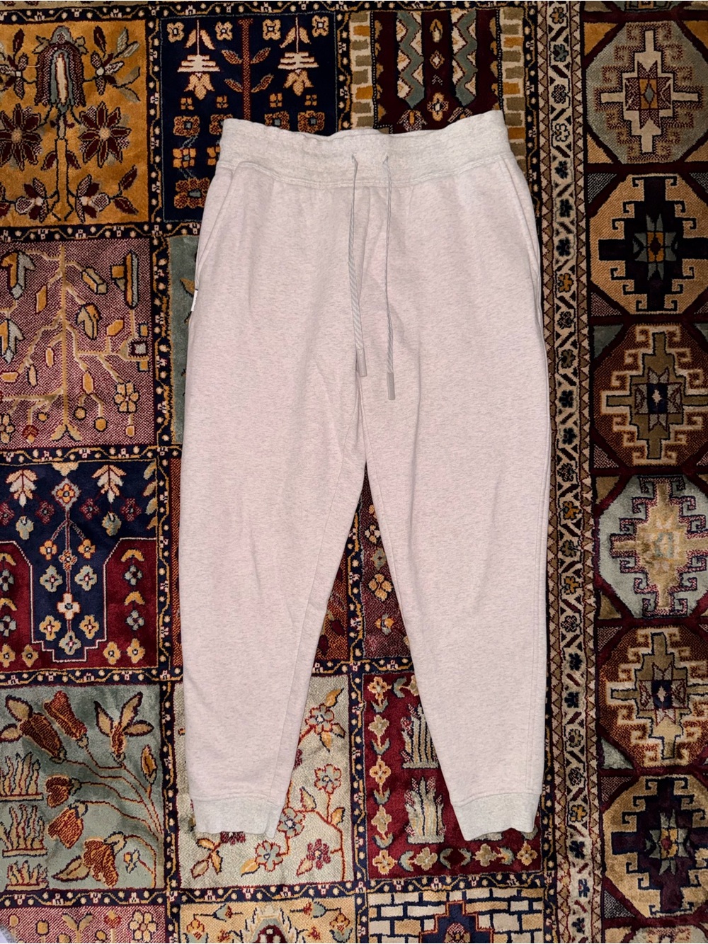 Rhoback Heather Light Gray Casual Sweatpants